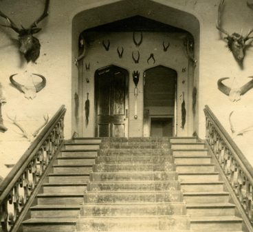 Dunvegan entrance staircase 1890s