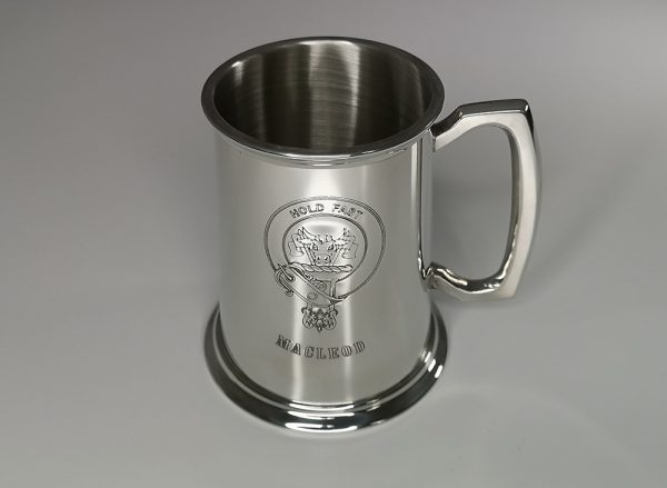 MacLeod Clan Crest Pewter Tankard