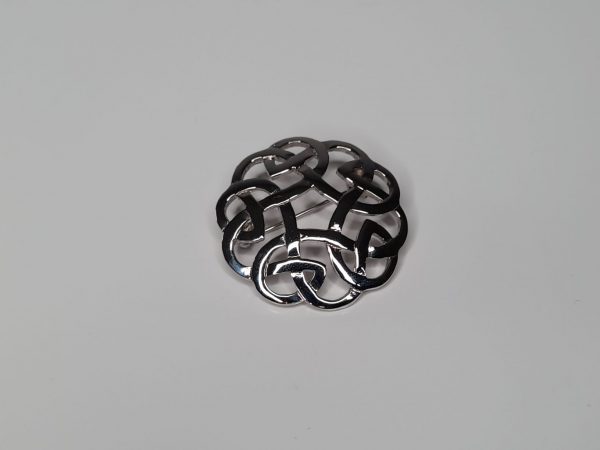 Celtic pewter knot brooch