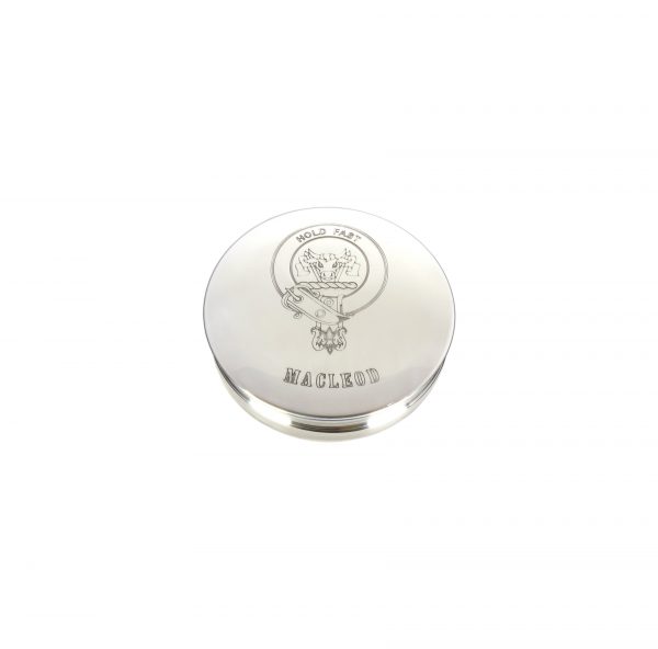 MacLeod Clan Crest Pewter Trinket Box
