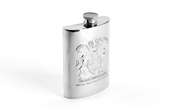 MacLeod Coat of Arms Pewter Hipflask