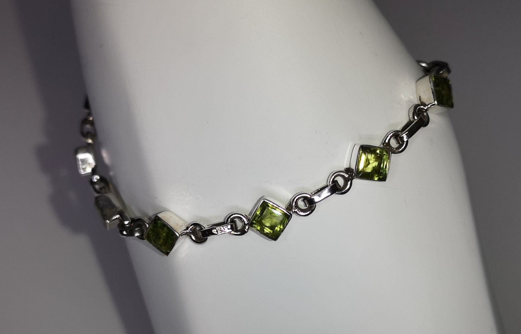 Square on sale stone bracelet