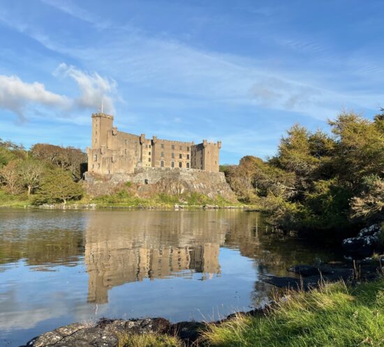 Dunvegan castle in the sunshine