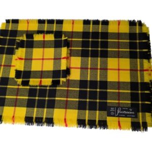 Macleod Dress Tartan Placemat & Coaster set
