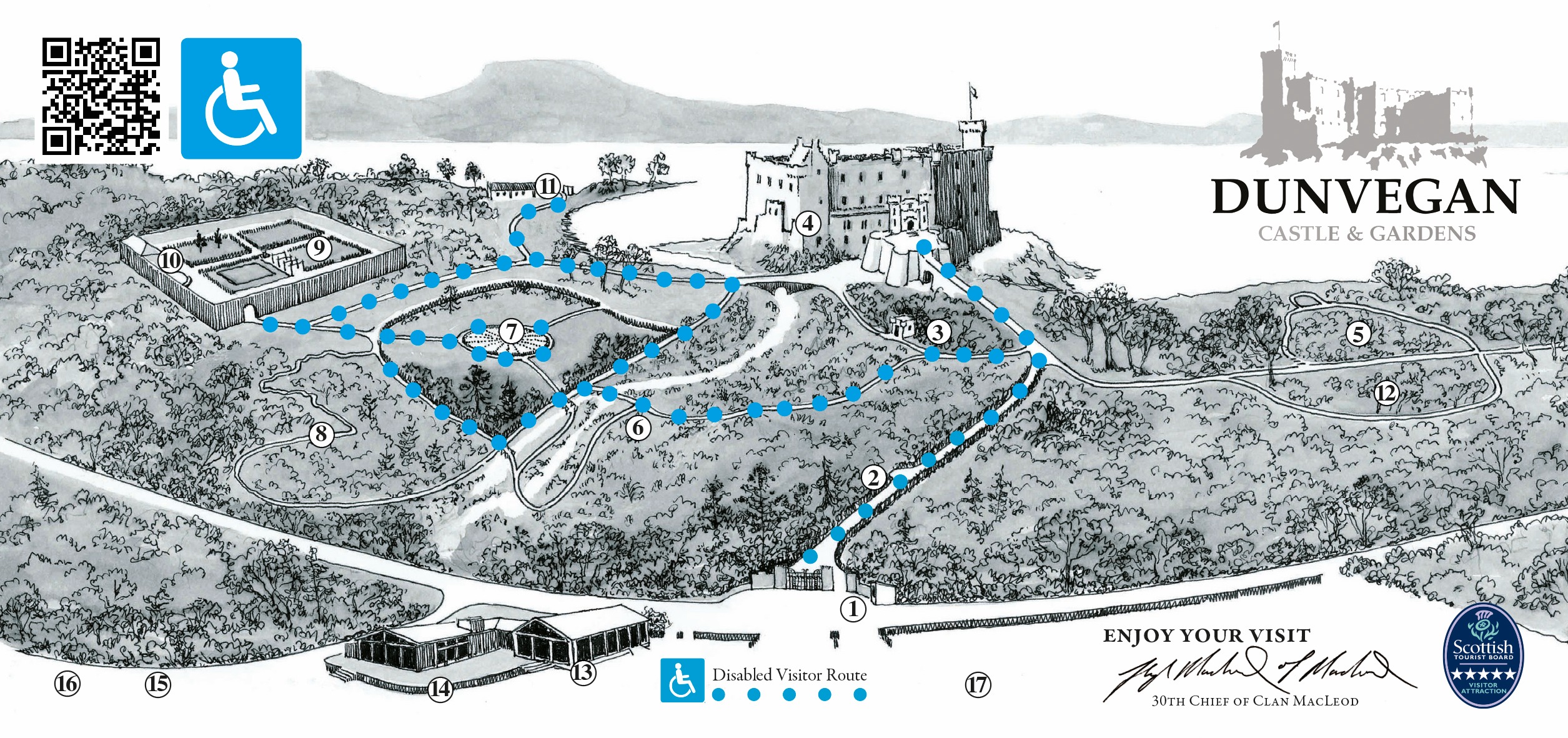 Disabled Visitor Route Map LR 2026